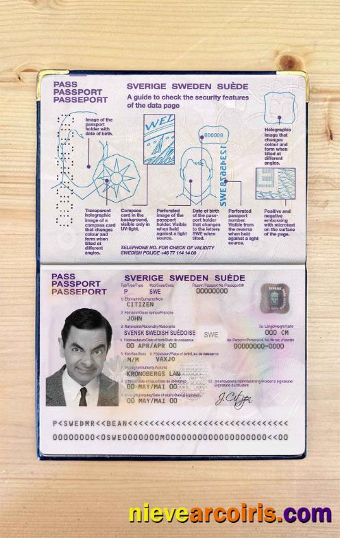 Sweden passport photolook